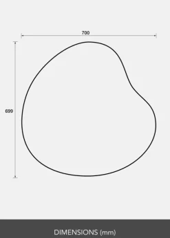 Spejl Radiance 70x70 cm