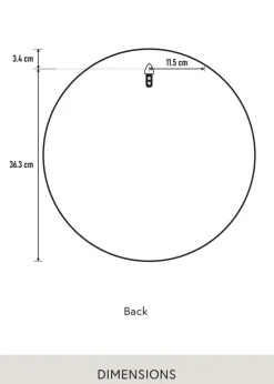 Spejl Reflection Hvid 40 cm Ø