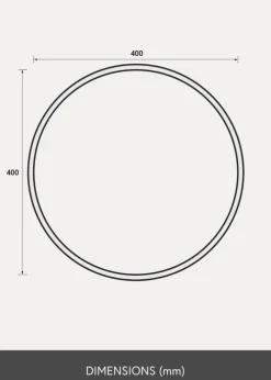Spejl Reflection Hvid 40 cm Ø