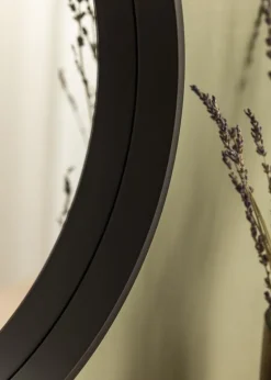 Spejl Reflection Sort 40 cm Ø