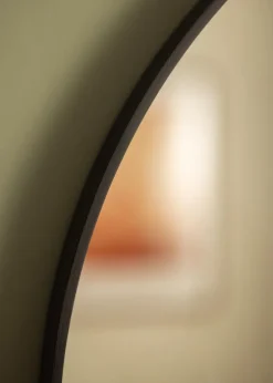 Spejl Reflection Sort 80 cm Ø