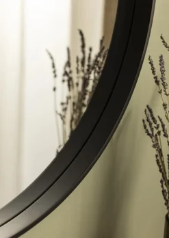 Spejl Reflection Sort 70 cm Ø