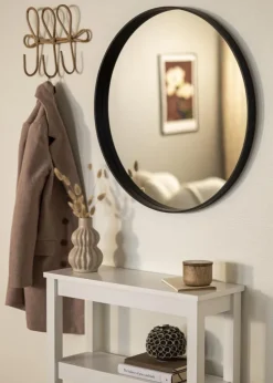 Spejl Reflection Sort 70 cm Ø