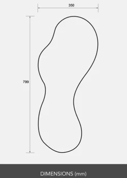 Spejl Resonance 35x80 cm