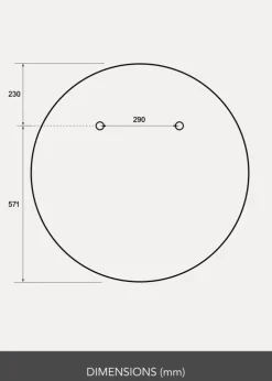 Spejl Rund 80 cm Ø - Selected By BGA