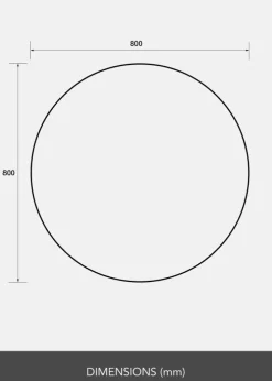Spejl Rund 80 cm Ø - Selected By BGA