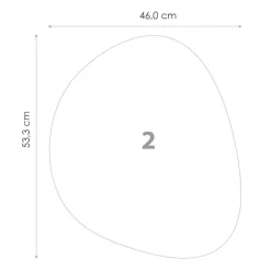 Spejl Set Clear - 3 st