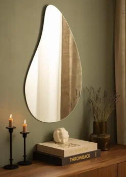 Spejl Slim Drop Clear 80x55 cm