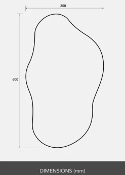 Spejl Soft Cloud 35x60 cm