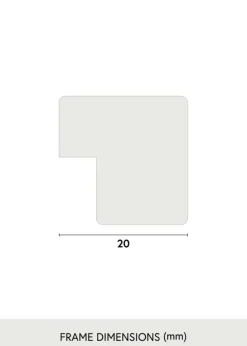 Spejl Solid Oak 73x73 cm