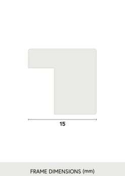 Spejl Solid Oak 43x123 cm