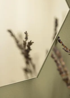 Spejl Sæt Hexagon 18x21 cm - 5 Stk.