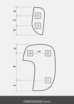 Spejl Sæt Spotless - 2 St