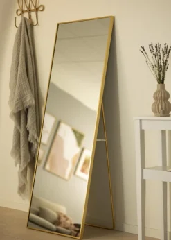 Spejl Tall Rectangle Guld 55x150 cm