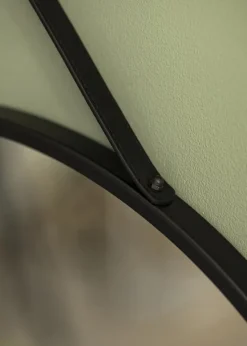 Spejl Trapani Sort 60 cm Ø