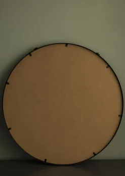 Spejl Trapani Sort 60 cm Ø