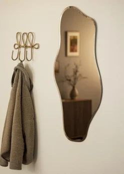 Spejl Wave Brown 55x110 cm