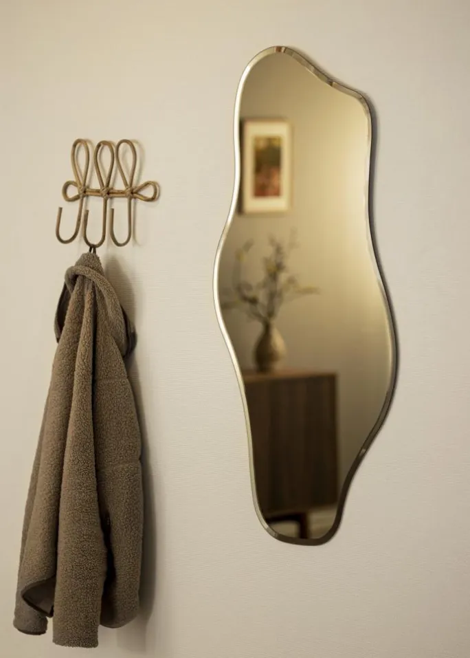 Spejl Wave Gold 55x110 cm