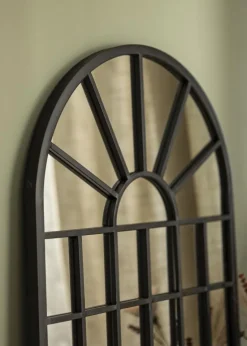Spejl Window Dome Sort 60x90 cm