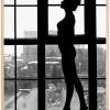 Standing in window Plakat (21x29.7 cm (A4))