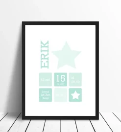 Star Birth Poster II Green (21x29,7 cm (A4))