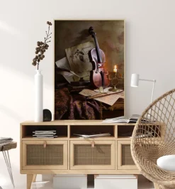 Still Life With Violin Plakat (21x29.7 cm (A4))
