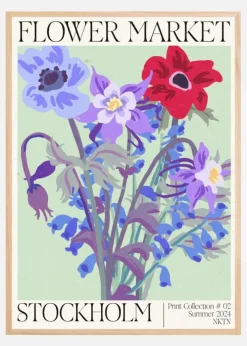 Stockholm Flower Market Plakat (21x29.7 cm (A4))