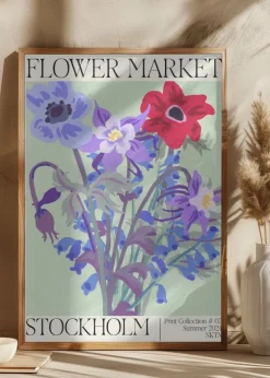 Stockholm Flower Market Plakat (21x29.7 cm (A4))