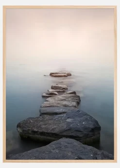 Stones in line Plakat (21x29.7 cm (A4))