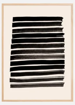 Stripes Beige Plakat (21x29.7 cm (A4))