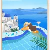 Summer in Greece Plakat (21x29.7 cm (A4))