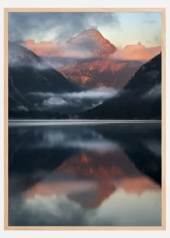 Sun On Mountain Plakat (21x29.7 cm (A4))