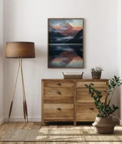 Sun On Mountain Plakat (21x29.7 cm (A4))