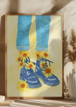 Sunflower Walk Plakat (21x29.7 cm (A4))