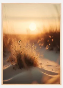 Sunset At The Beach Plakat (21x29.7 cm (A4))