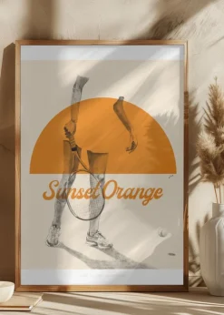 Sunset Orange Plakat (21x29.7 cm (A4))