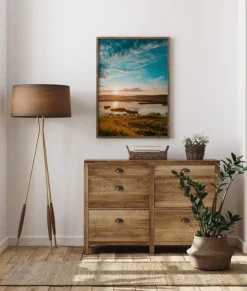 Sunset Over Water Plakat (21x29.7 cm (A4))