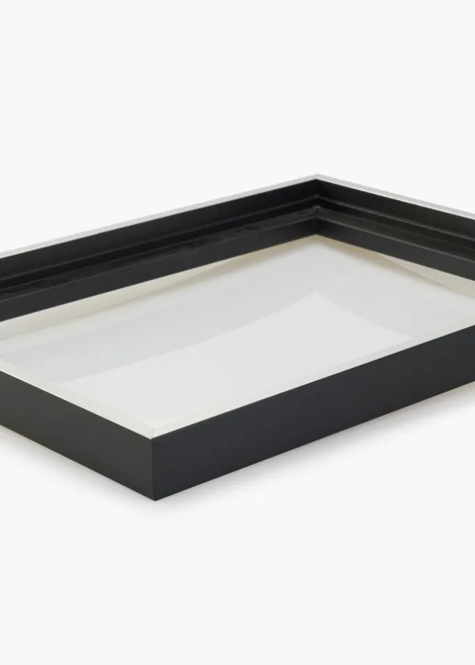 Svæveramme Reno Sort Sølv 50x60 cm