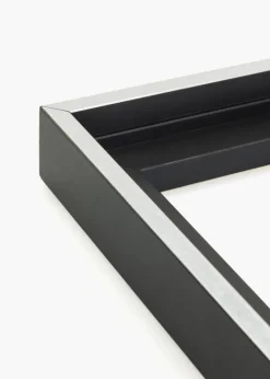 Svæveramme Reno Sort Sølv 50x60 cm