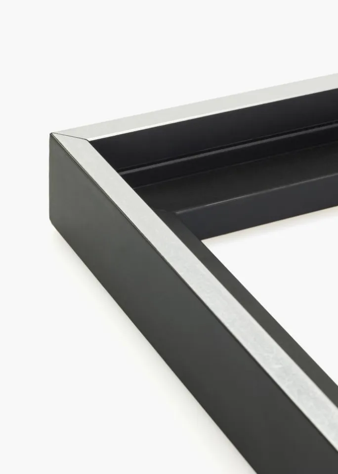 Svæveramme Reno Sort Sølv 50x60 cm