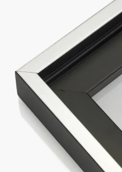 Svæveramme Reno Sort Sølv 50x60 cm