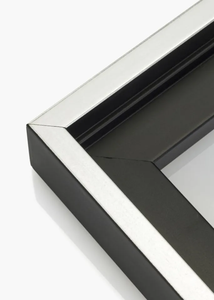 Svæveramme Reno Sort Sølv 50x60 cm