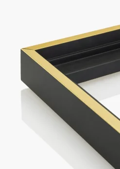 Svæveramme Tacoma Sort Guld 24x30 cm