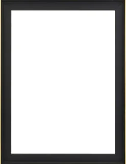 Svæveramme Tacoma Sort Guld 30x40 cm