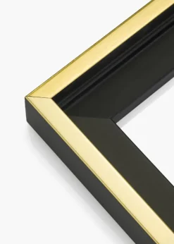 Svæveramme Tacoma Sort Guld 30x40 cm