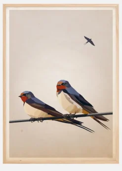 Swallows Plakat (21x29.7 cm (A4))