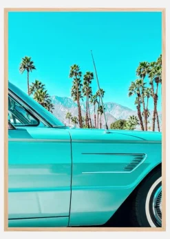 Teal Thunderbird in Palm Springs Plakat (21x29.7 cm (A4))