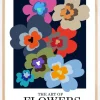 The Art Of Flowers Blue Plakat (21x29.7 cm (A4))