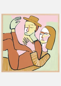 The couple Plakat (30x30 cm)