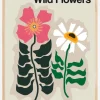 The Illustrated Book Of Wild Flowers Vol.2 Grey Plakat (21x29.7 cm (A4))